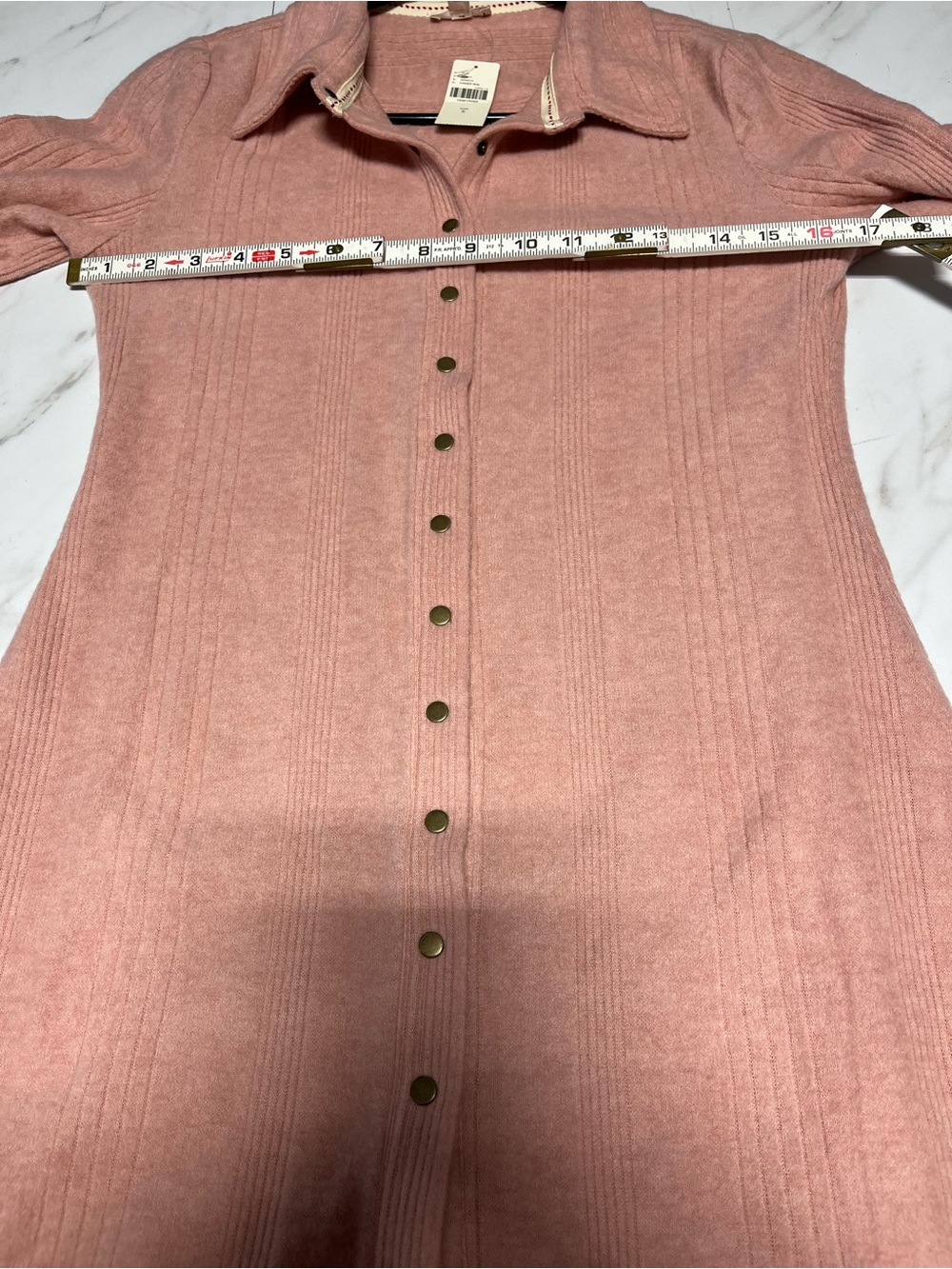 NWT Anthropologie Pilcro Brushed Button Down snap Front Cardigan Sweater size S - Picture 7 of 8